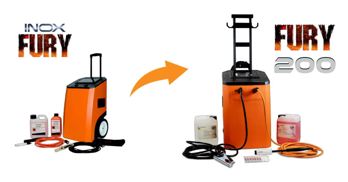 The new model of our InoxFURY weld cleaner – Cougartron FURY 200