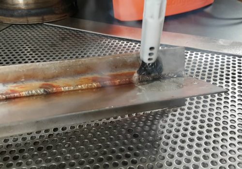 Cleaning stainless steel TIG welds