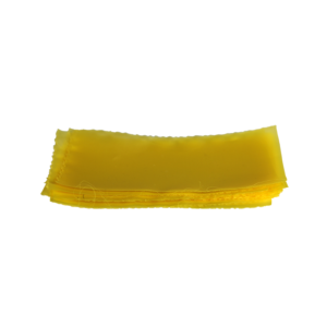 Tissu jaune 75x40mm (10 pièces)